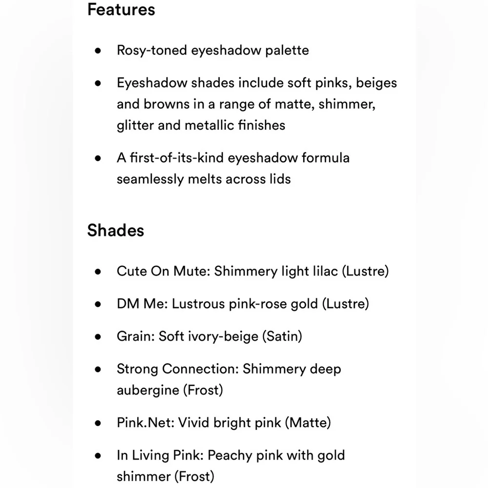 MAC Connect In Colour Eyeshadow Palette Rose Lens